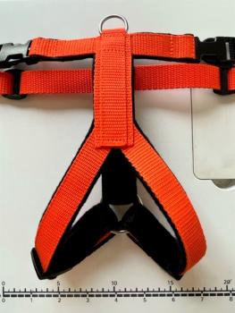 Preview: Welpengeschirr - orange/schwarz